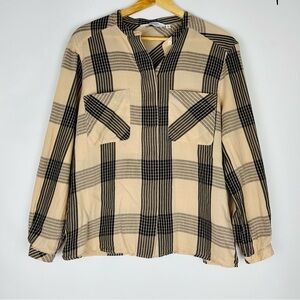 & Other Stories Plaid Button Down Blouse